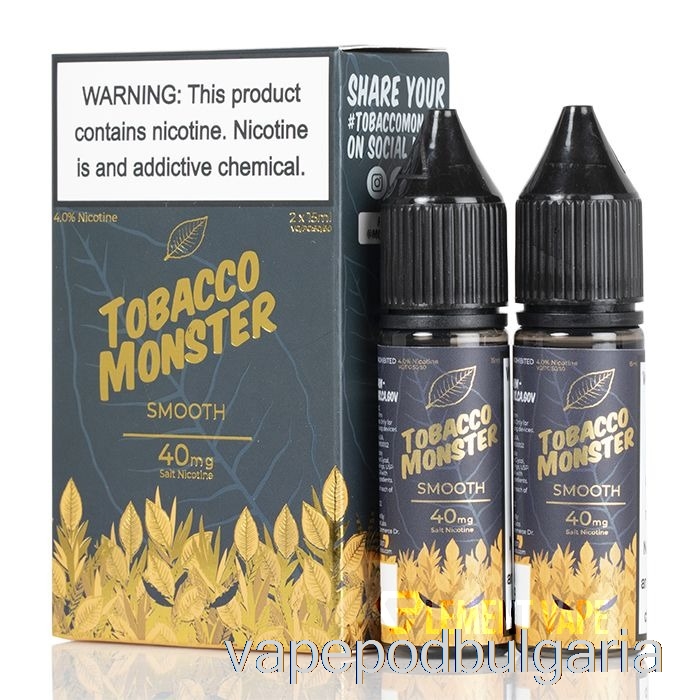 Vape 10000 Дръпки Smooth - Tobacco Monster Salts - 30ml 24mg